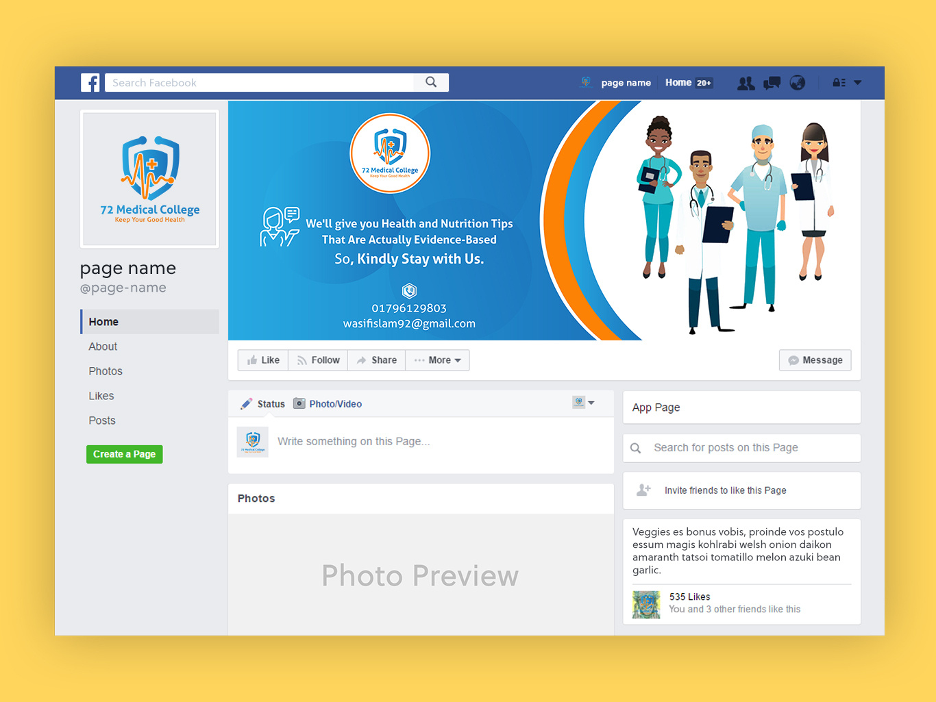 facebook-mockup facebook mockup